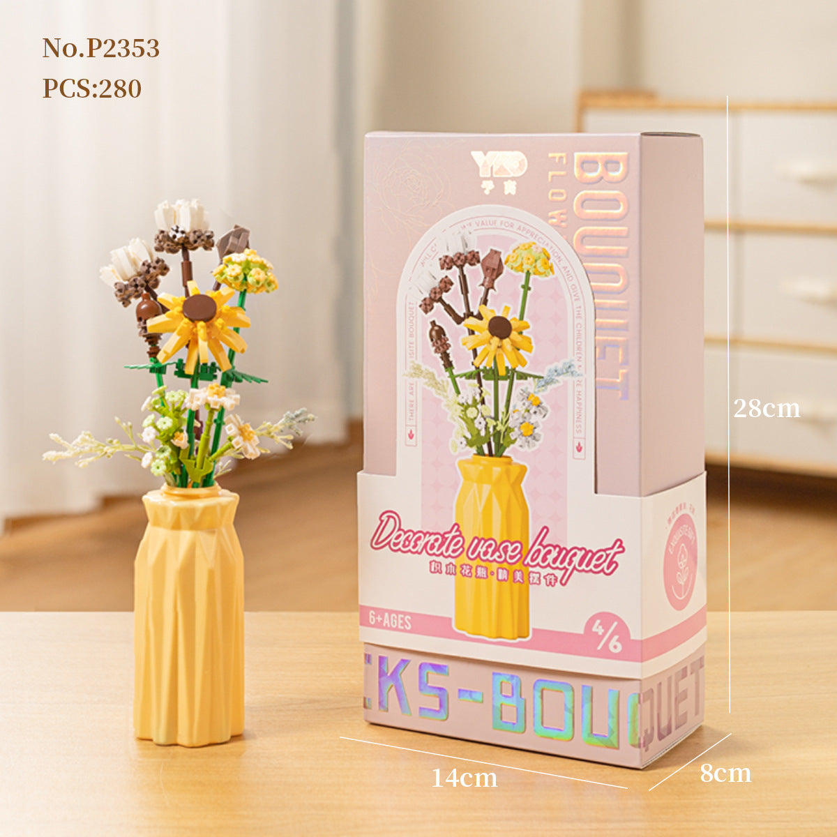 Flower Bouquet Building Block Set