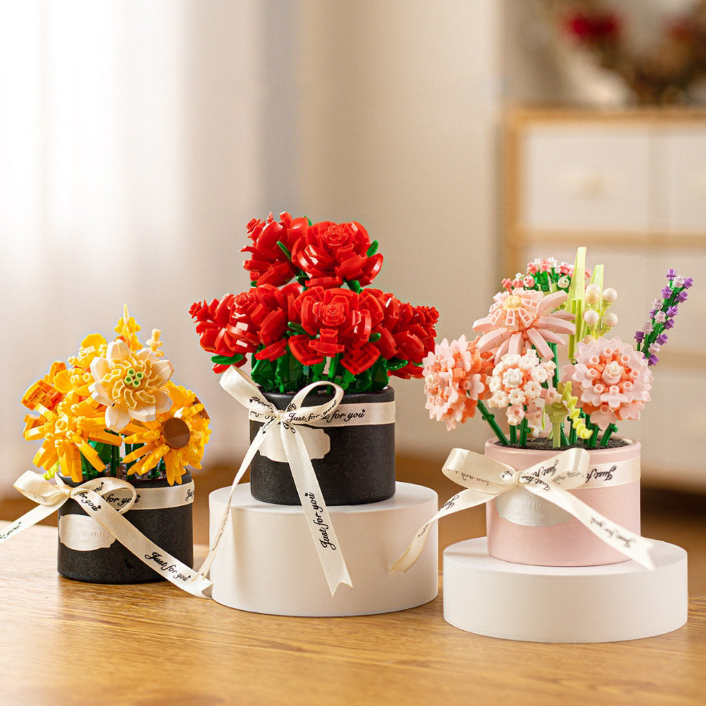 Graceful Bloom - Artificial Flower Puzzle Set