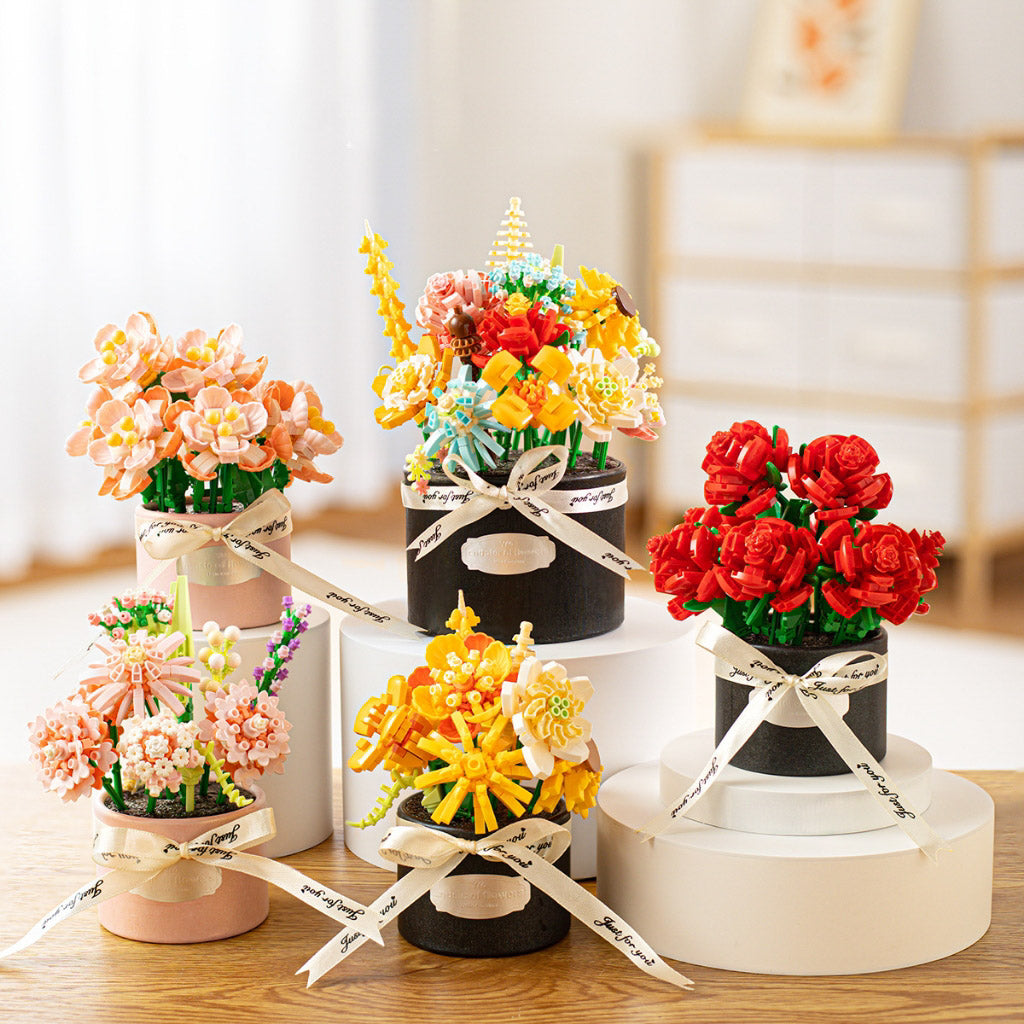 Graceful Bloom - Artificial Flower Puzzle Set